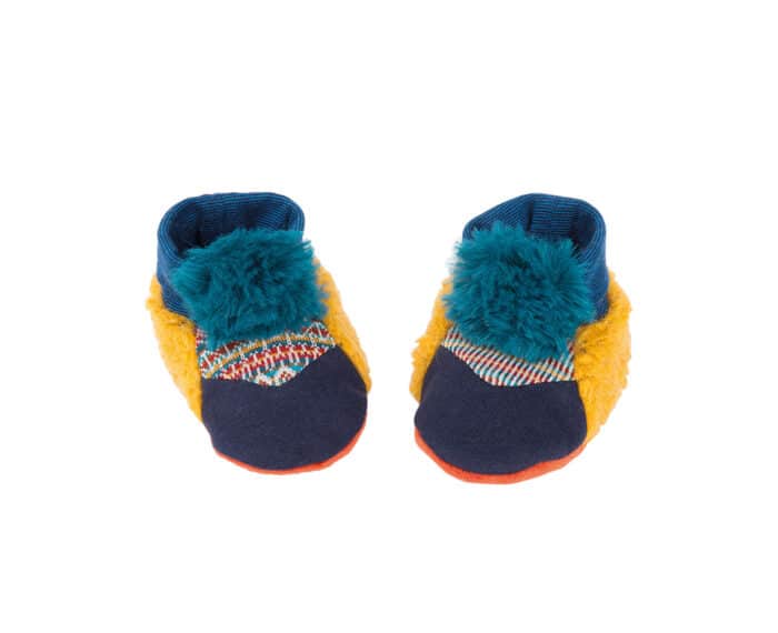 Les Zig et Zag - Blue baby slippers