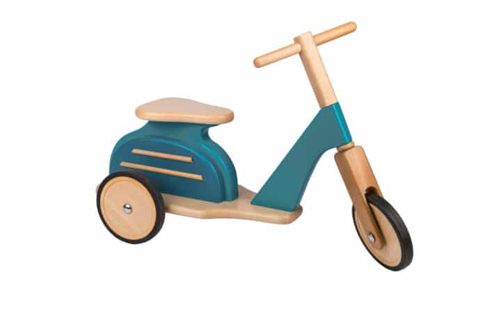 Blue scooter