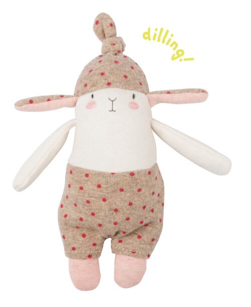 spotted baby rabbit rattle - les petits dodos - Moulin Roty toys Australia