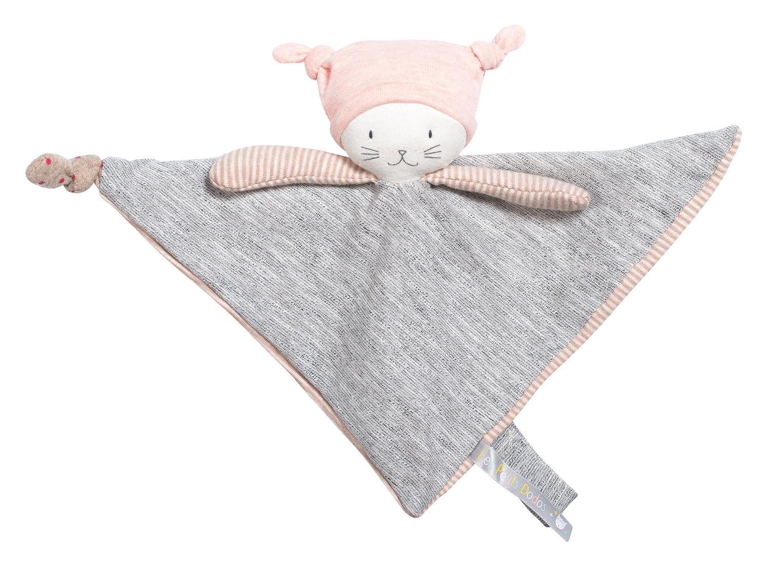 Les Petits Dodos Moon The Cat Comforter With Soother Holder