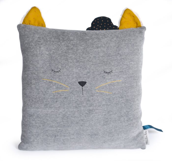 Les Moustaches cat cushion