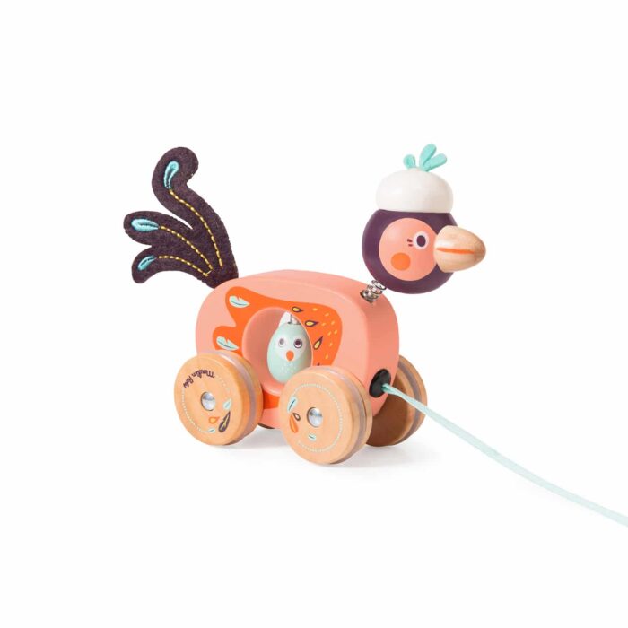 pull along wooden bird - wholesale