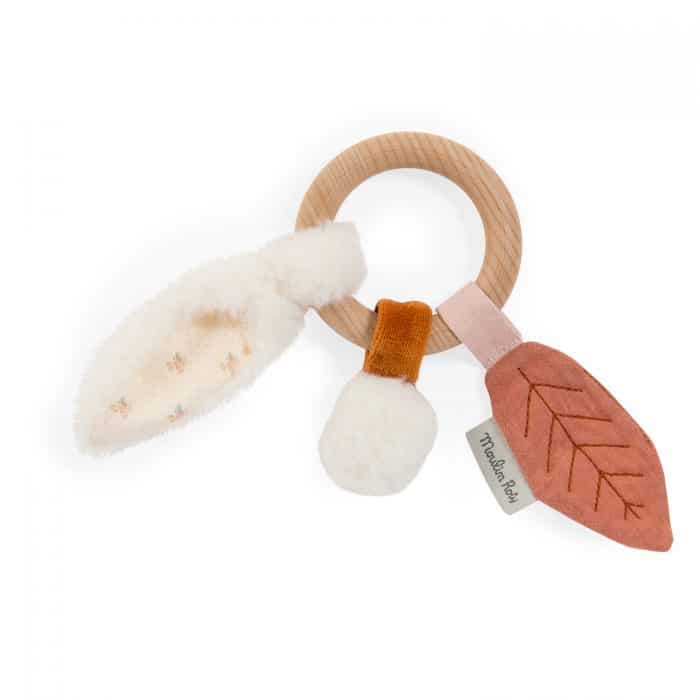 apres la pluie - wooden ring rattle - baby rattles