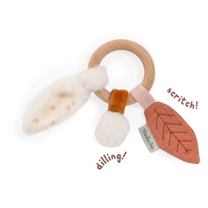 apres la pluie - wooden ring rattle - baby rattles