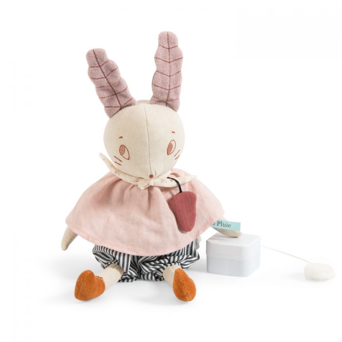 musical rabbit - apres la pluie - musical soft toys