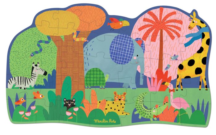 Les Toupitis The animal oasis giant puzzle