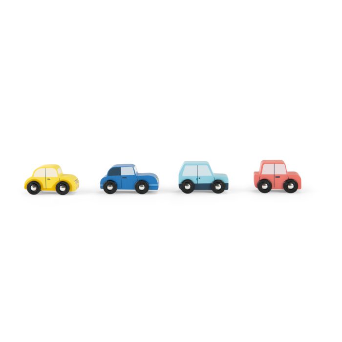 Avenue du Moulin set of 4 wooden cars - Image 2