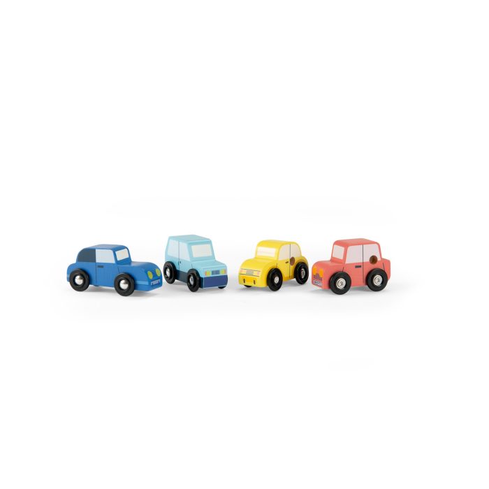 Avenue du Moulin set of 4 wooden cars - Image 3