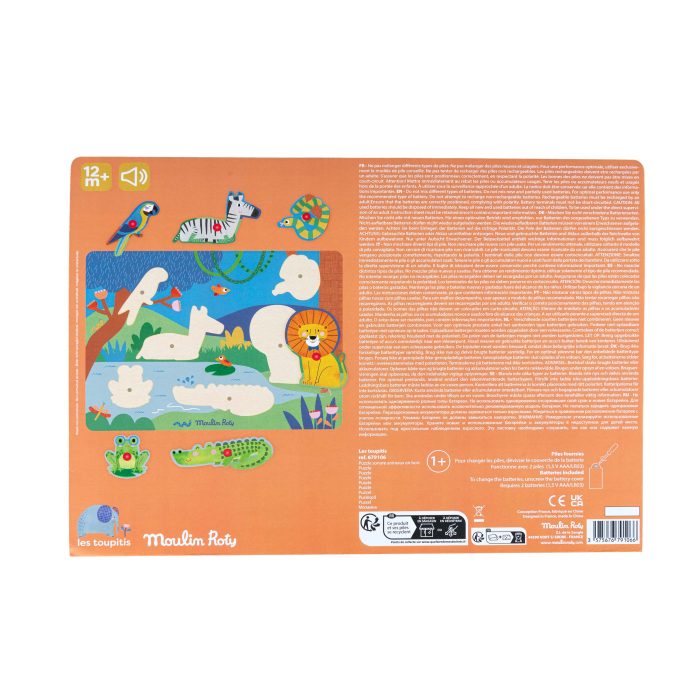 Les Toupitis wooden sound puzzle Animals - Image 4