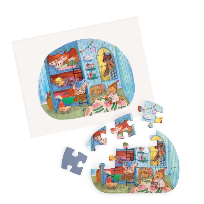 Les Minouchkas 4 mini puzzles 'A perfect day' - Image 6