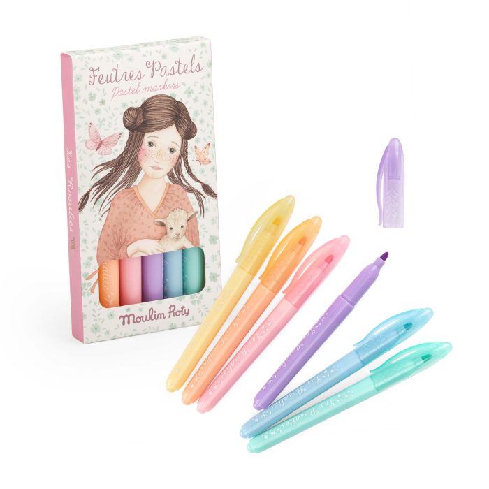 Les Rosalies 6 pastel felt pens