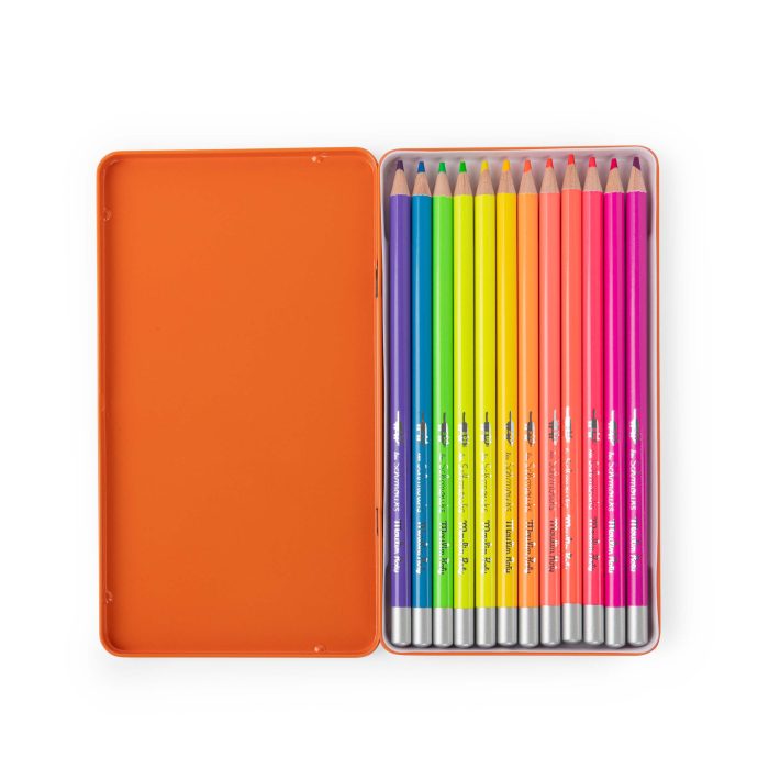 Les Schmouks 12 neon colouring pencils - Image 2