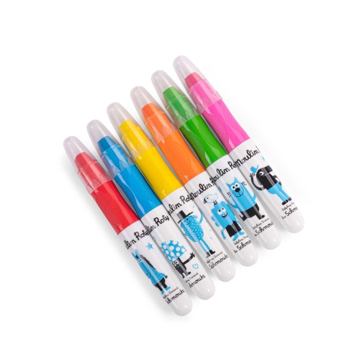 Les Schmouks 6 multi-surface crayons - Image 2
