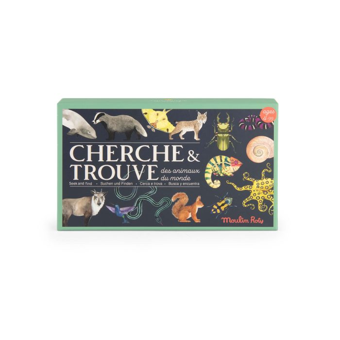 Autour du monde seek and find card game
