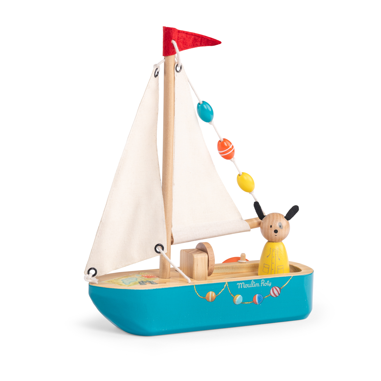 La Grande Famille wooden sail boat